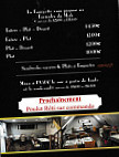 La Fourg'Ette menu