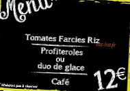 Chez Lucie menu