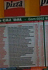 Le Caz'dal menu