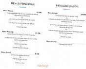 Le Melyss Bar Restaurant menu