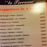 La Terrasse menu