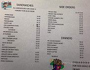 Clyde's Drive-in menu