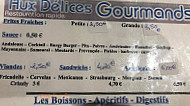 Aux Delices Gourmands menu