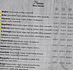 Baila Pizza menu