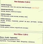 Castel Pizza menu