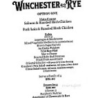 Winchester Rye menu
