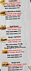 King Family Burger menu