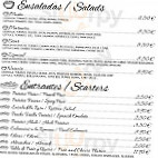 Pizzería Arena Y Sal menu