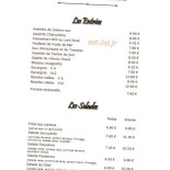 L Auberge De La Croix D’augas menu