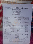 Aitana menu