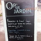 O P'tit Jardin menu