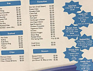 Off The Hook Fish Shop menu