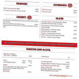 Bistro Gusto menu
