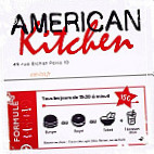American Kitchen menu