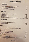 La Table du Boucher menu