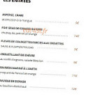 L'Orange Verte menu