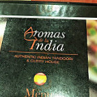 Aromas De La India menu