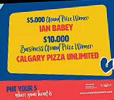 Calgary Pizza Unlimited Inc menu