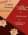 Brasserie De La Patinoire menu