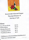 Patrick's Pub Grill menu