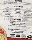 Godfather's Pizza Express menu
