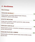 Bodeguita menu