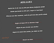 La Grange de la Moulonniere menu