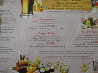 Restaurant Ginza Stuttgart GmbH menu