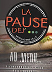 La Pause Dej menu