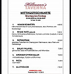 Hillmann's Taverna menu