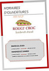 Rougi' Croc menu
