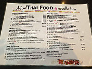 Mod Thai menu
