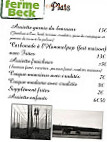 La Ferme Beck menu