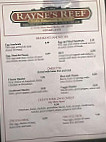 Raynes Reef Luncheonette menu