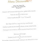L'orangerie menu