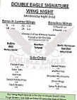 Double Eagle Golf Grille menu