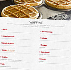 The Waffle Factory menu