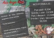 Aux Ange-Vins menu