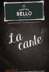 Comptoir Bello menu