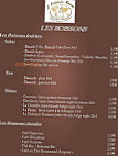 L'Odyssee Ronde menu