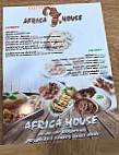Africa House menu