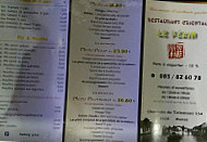 Le Pekin menu