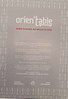 Orien'table (traiteur/cuisine Libanaise) menu