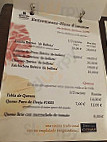 Taberna El Sibarita menu