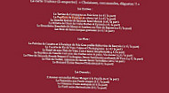 Amphitryon Capucine menu