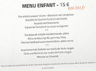 Du Dauphin menu