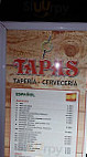 Tasca Tapas menu