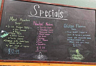 Creekside Coffee Cafe menu