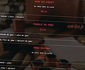 Le Bistrot Des Coquets menu