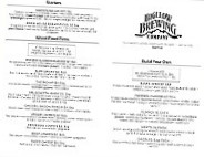 Bigelow Brewing Company menu